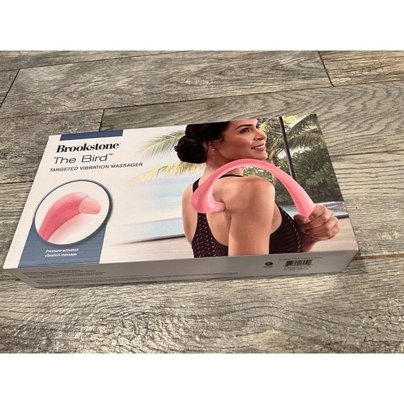 Brookstone THE BIRD Targeted VIBRATION Massager 324992 Trigger Point NeW Battery